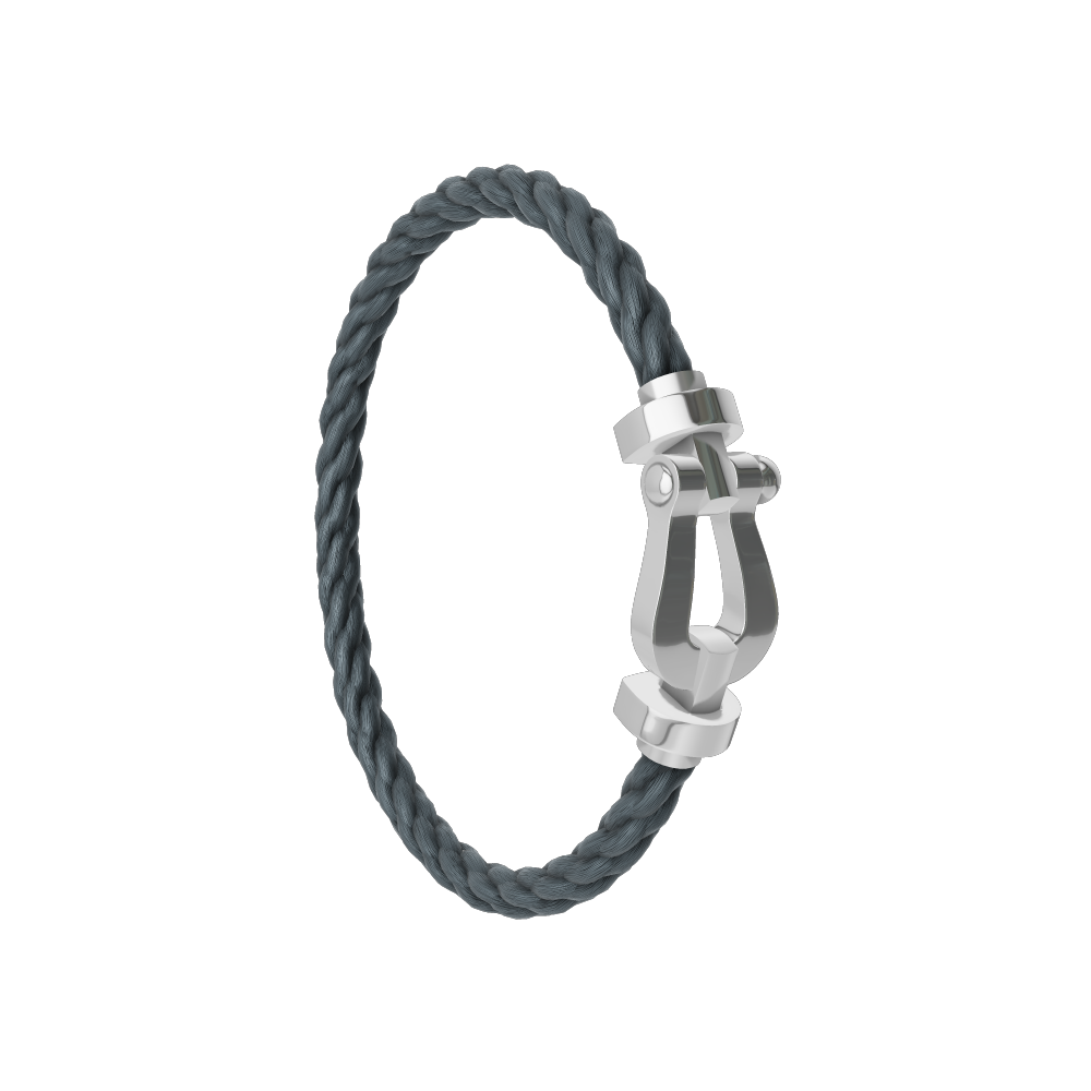 FORCE 10 BRACELET 18K WHITE GOLD LARGE MODEL