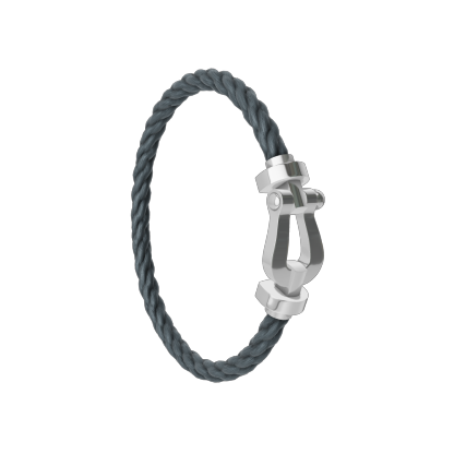 FORCE 10 BRACELET 18K WHITE GOLD LARGE MODEL