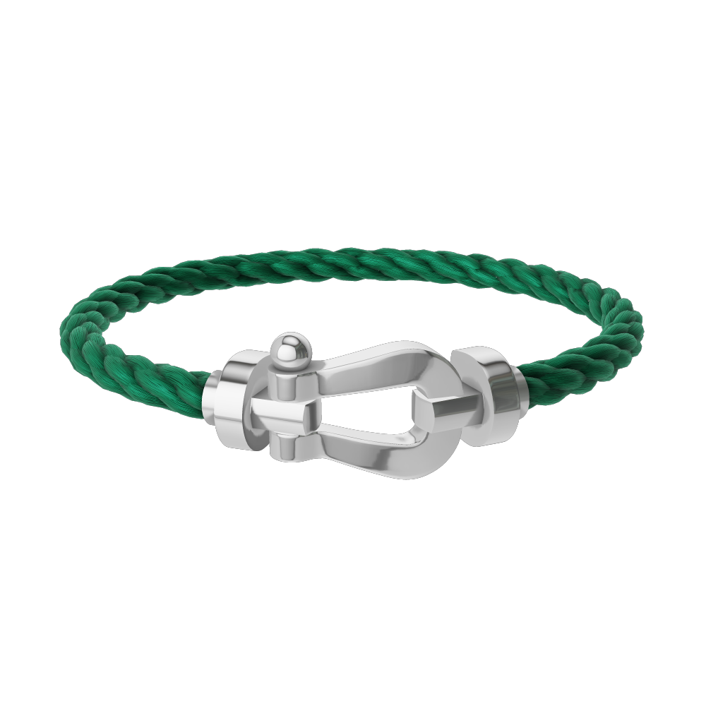 FORCE 10 BRACELET 18K WHITE GOLD LARGE MODEL