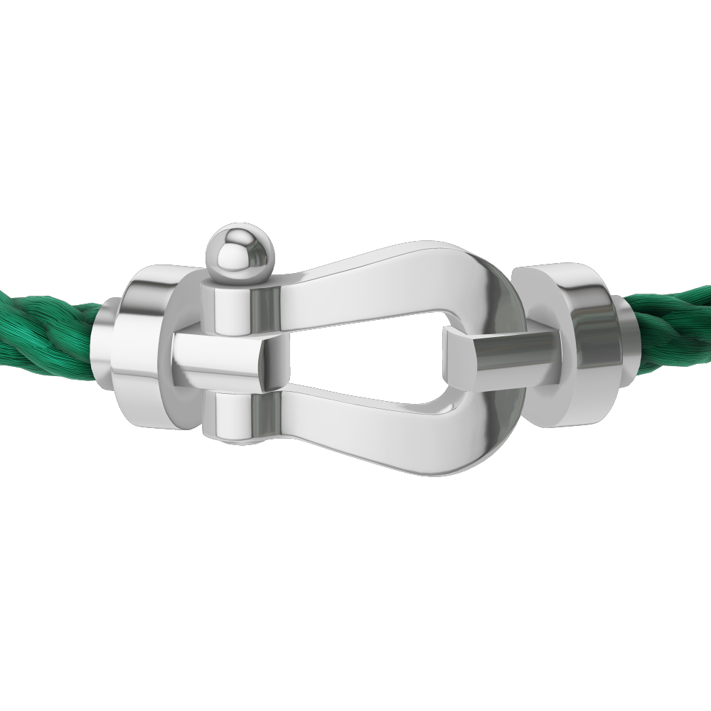 FORCE 10 BRACELET 18K WHITE GOLD LARGE MODEL