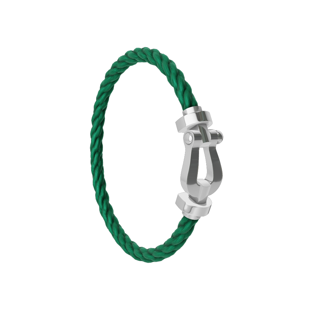FORCE 10 BRACELET 18K WHITE GOLD LARGE MODEL