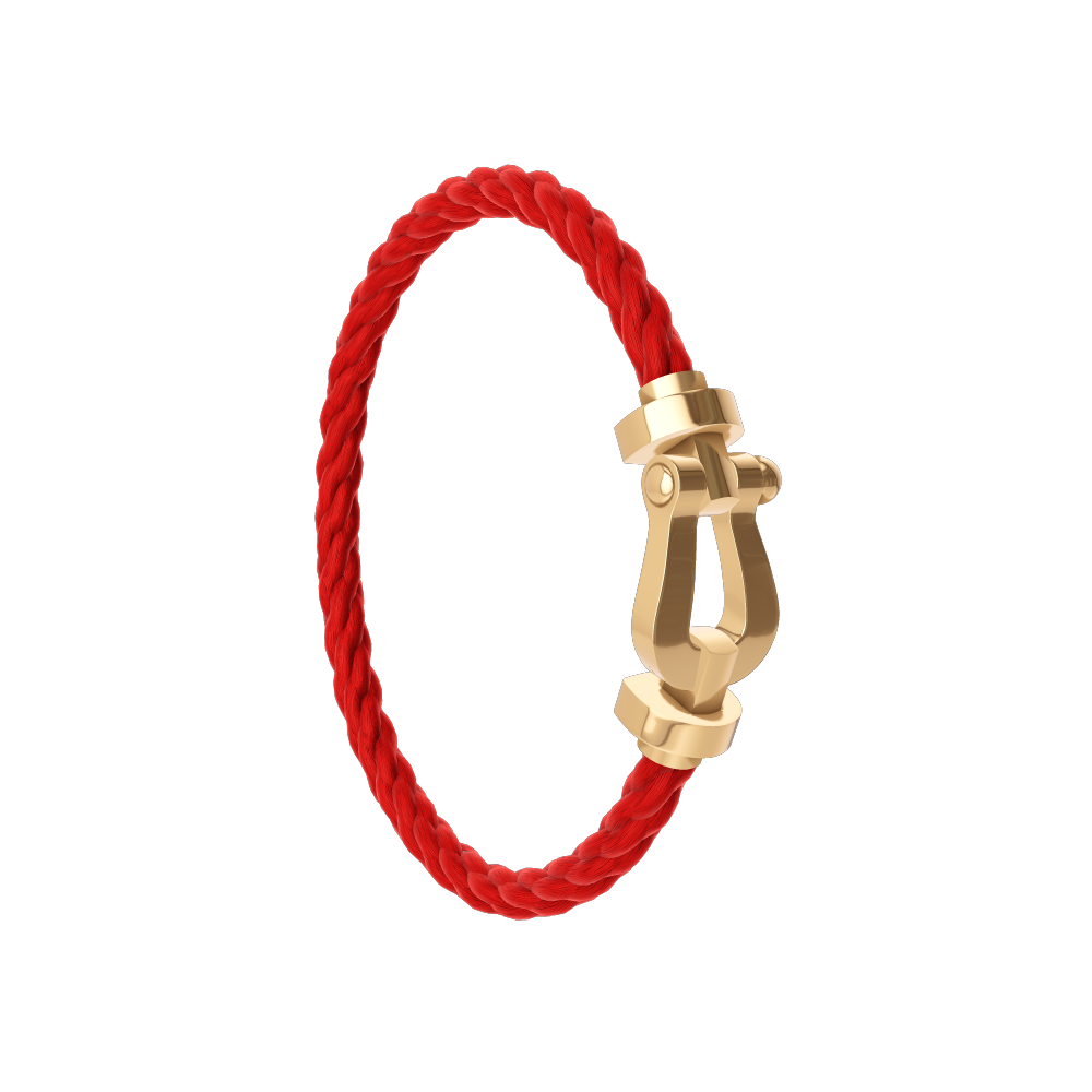 FORCE 10 BRACELET 18K YELLOW GOLD LARGE MODEL