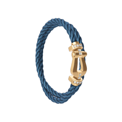 FORCE 10 BRACELET 18K YELLOW GOLD AND DIAMONDS LARGE MODEL