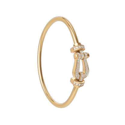 FORCE 10 BRACELET 18K YELLOW GOLD AND DIAMONDS LARGE MODEL