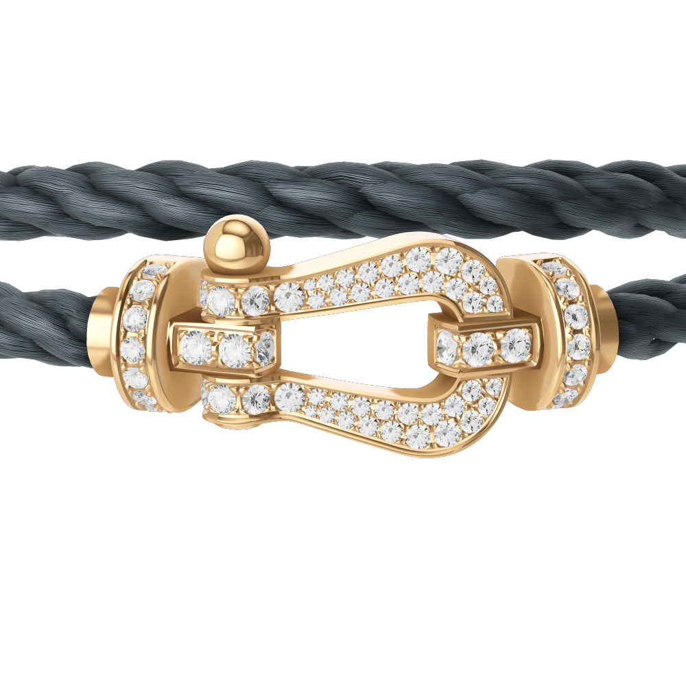 [Copy]FORCE 10 BRACELET 18K YELLOW GOLD AND EMERALDS LARGE MODEL