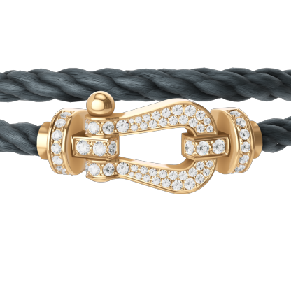[Copy]FORCE 10 BRACELET 18K YELLOW GOLD AND EMERALDS LARGE MODEL
