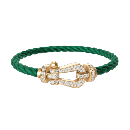 FORCE 10 BRACELET 18K YELLOW GOLD AND DIAMONDS LARGE MODEL