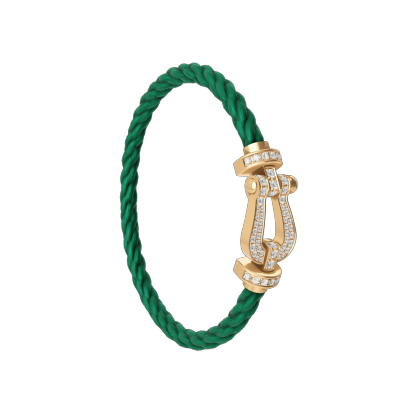 FORCE 10 BRACELET 18K YELLOW GOLD AND DIAMONDS LARGE MODEL