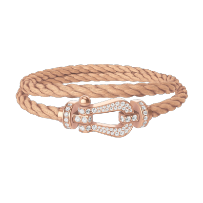FORCE 10 BRACELET 18K PINK GOLD AND DIAMONDS LARGE MODEL