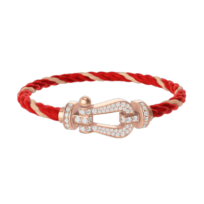 FORCE 10 BRACELET 18K PINK GOLD AND DIAMONDS LARGE MODEL