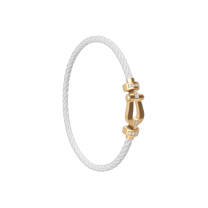 FORCE 10 BRACELET 18K YELLOW GOLD AND DIAMONDS MEDIUM MODEL
