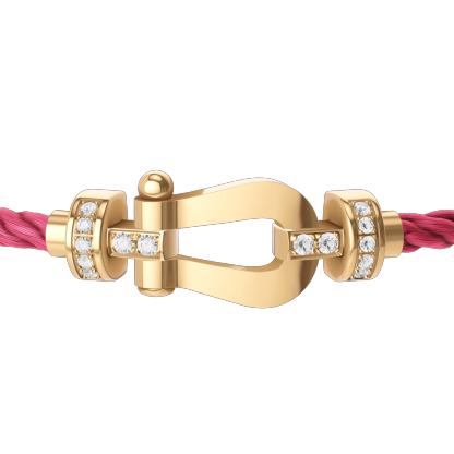 FORCE 10 BRACELET 18K YELLOW GOLD AND DIAMONDS MEDIUM MODE