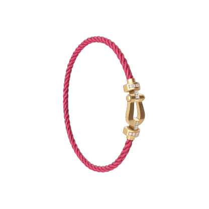FORCE 10 BRACELET 18K YELLOW GOLD AND DIAMONDS MEDIUM MODE