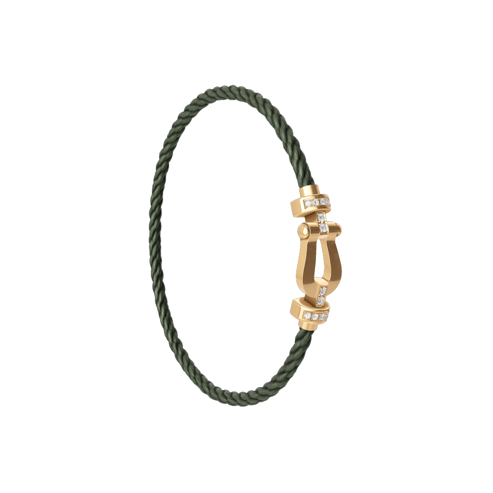 FORCE 10 BRACELET 18K YELLOW GOLD AND DIAMONDS MEDIUM MODEL