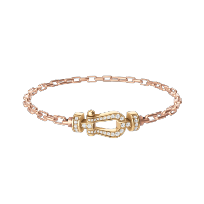 FORCE 10 BRACELET 18K YELLOW GOLD AND DIAMONDS MEDIUM MODEL