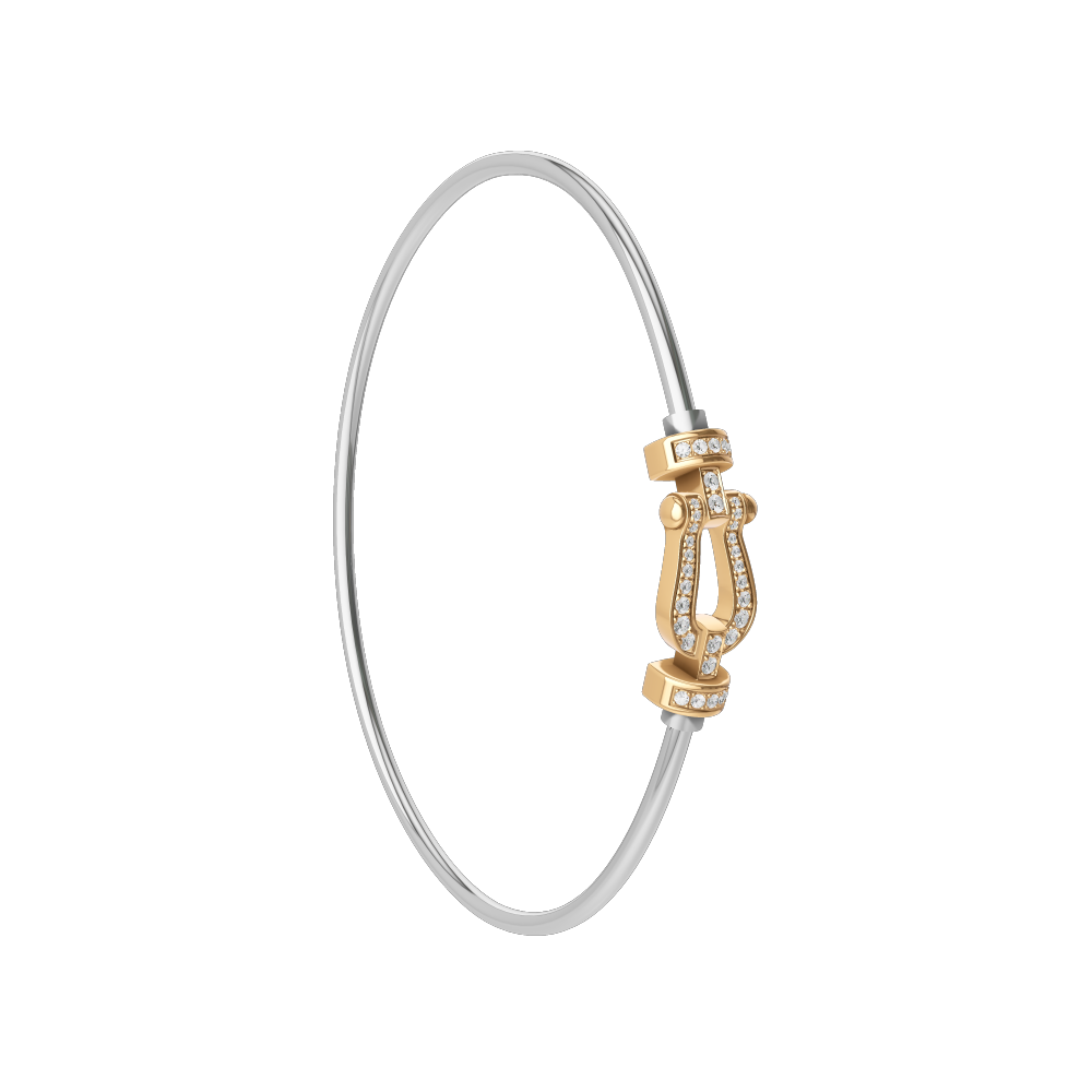FORCE 10 BRACELET 18K YELLOW GOLD AND DIAMONDS MEDIUM MODEL