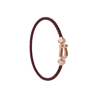 FORCE 10 BRACELET 18K PINK GOLD AND DIAMONDS MEDIUM MODEL