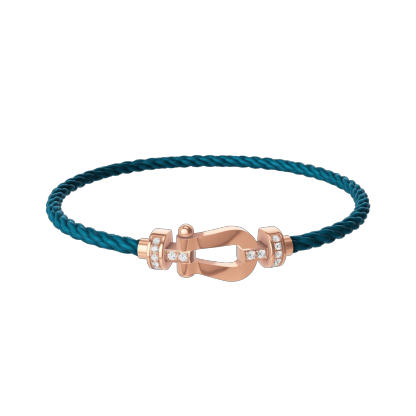 FORCE 10 BRACELET 18K PINK GOLD AND DIAMONDS MEDIUM MODEL