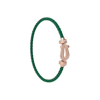 FORCE 10 BRACELET 18K PINK GOLD AND DIAMONDS MEDIUM MODEL
