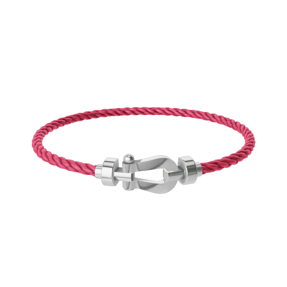 FORCE 10 BRACELET 18K WHITE GOLD MEDIUM MODEL