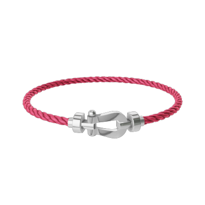 FORCE 10 BRACELET 18K WHITE GOLD MEDIUM MODEL