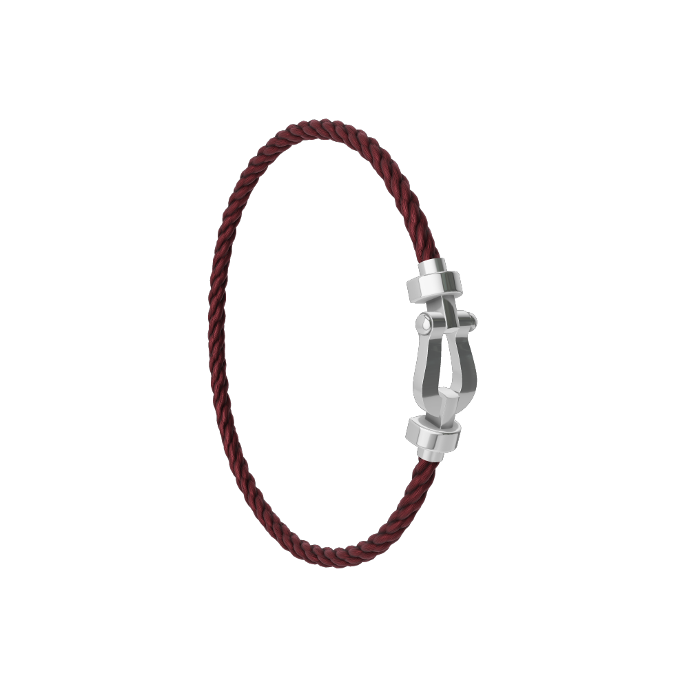 FORCE 10 BRACELET 18K WHITE GOLD MEDIUM MODEL