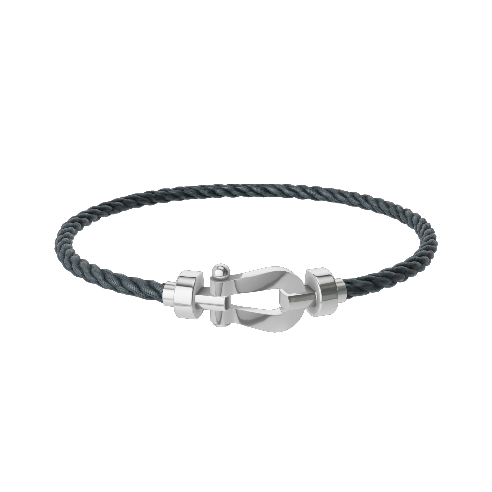 Force 10 bracelet 18k white gold medium model