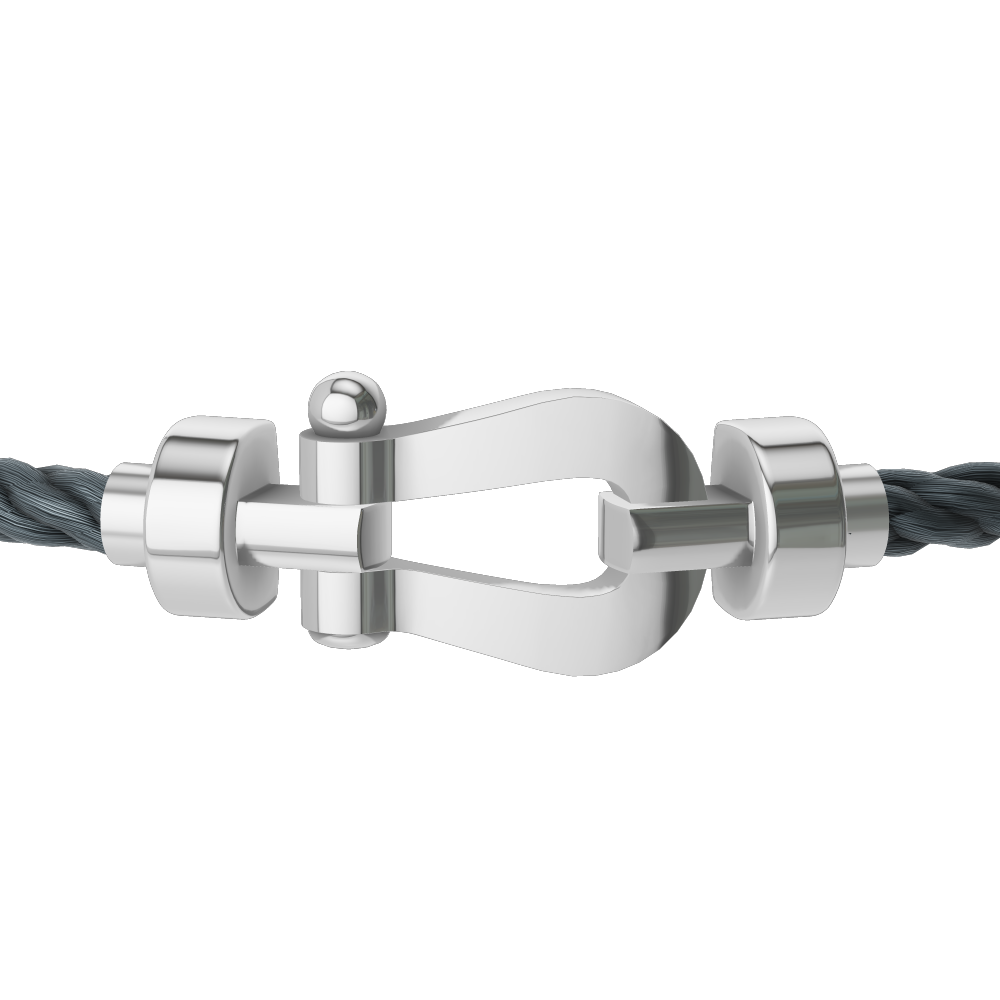Force 10 bracelet 18k white gold medium model