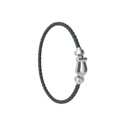 Force 10 bracelet 18k white gold medium model