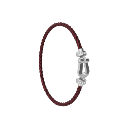 FORCE 10 BRACELET 18K WHITE GOLD AND DIAMONDS MEDIUM MODEL
