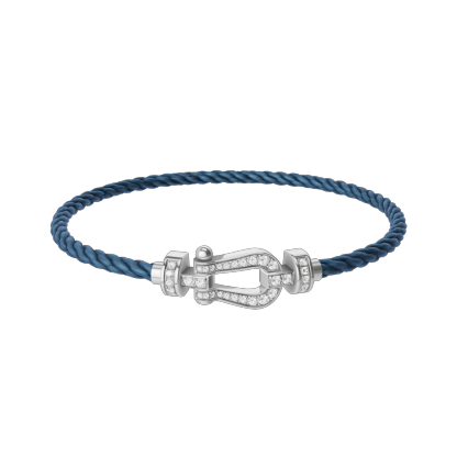 FORCE 10 BRACELET 18K WHITE GOLD AND DIAMONDS MEDIUM MODEL