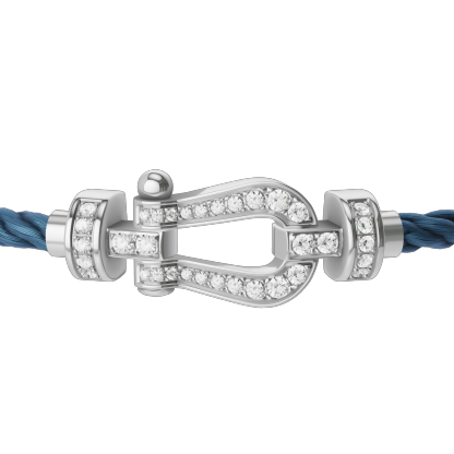 FORCE 10 BRACELET 18K WHITE GOLD AND DIAMONDS MEDIUM MODEL