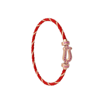 FORCE 10 BRACELET 18K PINK GOLD AND PINK SAPPHIRES MEDIUM MODEL
