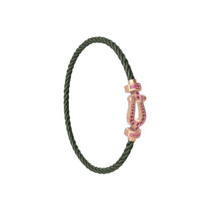 FORCE 10 BRACELET 18K PINK GOLD AND PINK SAPPHIRES MEDIUM MODEL
