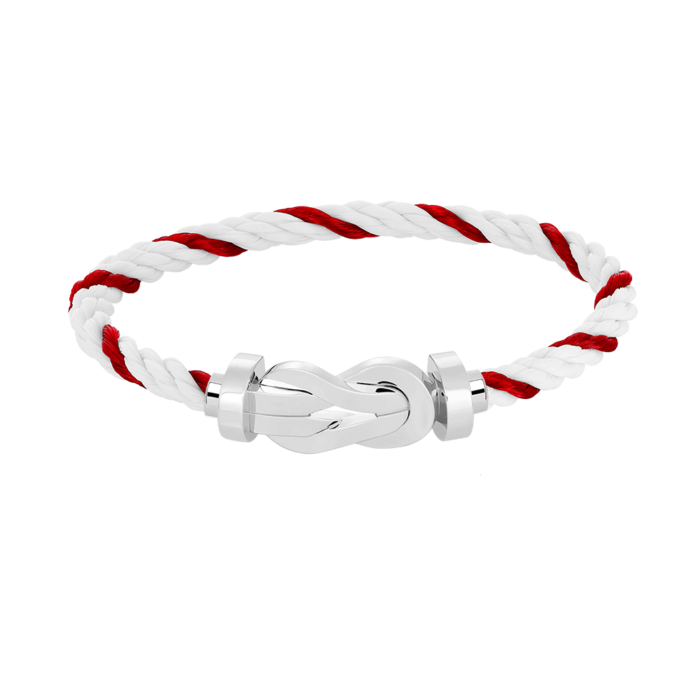 CHANCE INFINIE BRACELET 18K WHITE GOLD LARGE MODEL