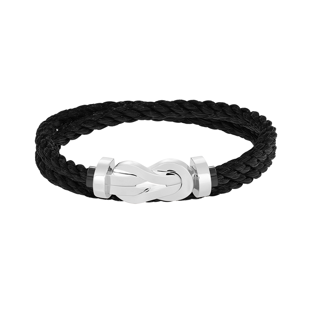 CHANCE INFINIE BRACELET 18K WHITE GOLD LARGE MODEL