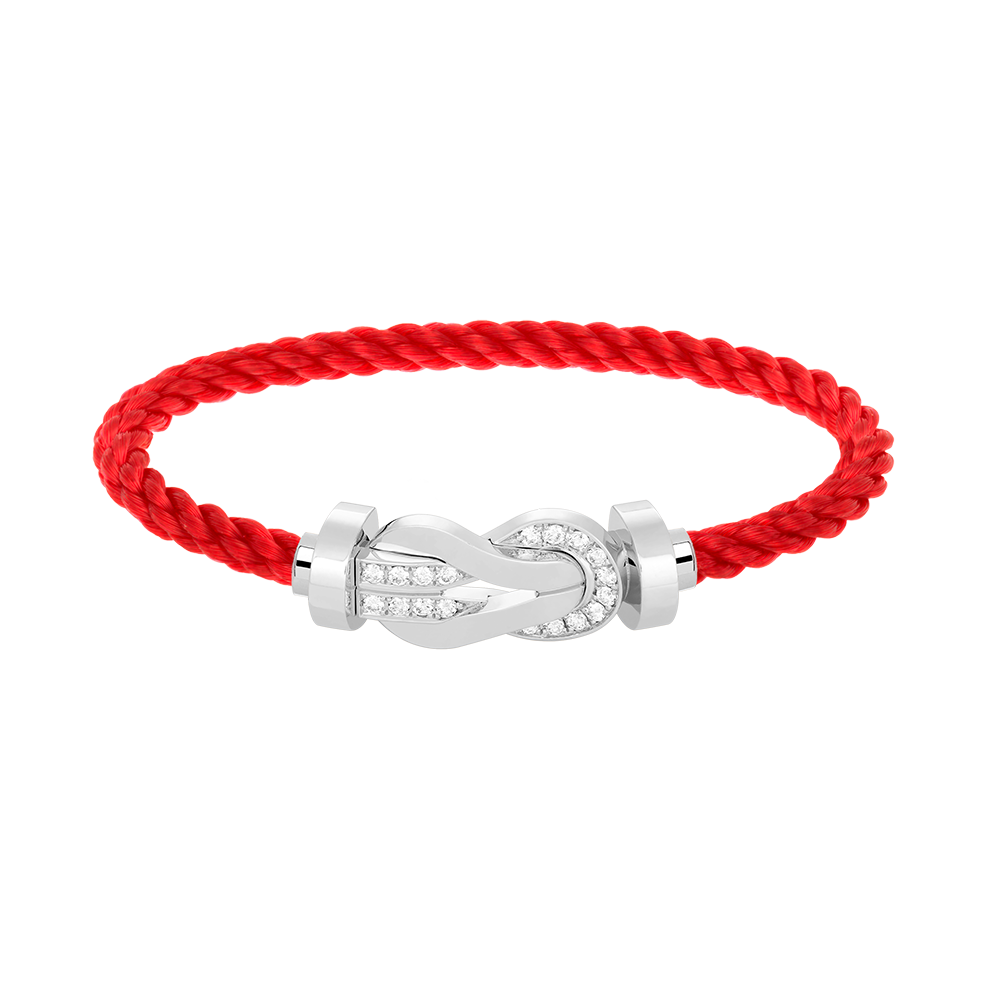 CHANCE INFINIE BRACELET 18K WHITE GOLD AND DIAMONDS LARGE MODEL