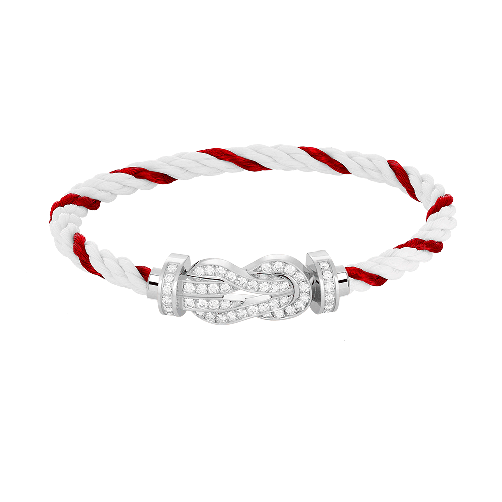 CHANCE INFINIE BRACELET 18K WHITE GOLD AND DIAMONDS LARGE MODEL