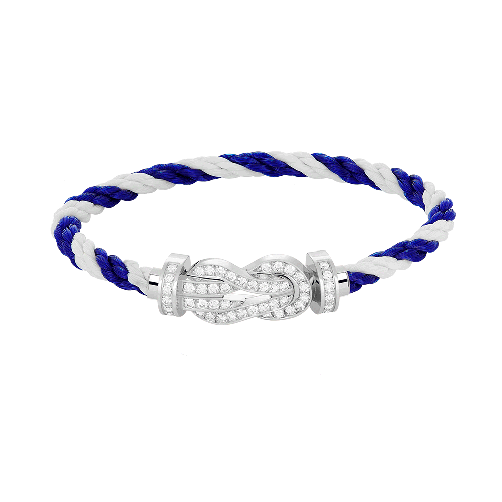 CHANCE INFINIE BRACELET 18K WHITE GOLD AND DIAMONDS LARGE MODEL
