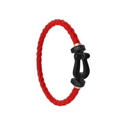 FORCE 10 BRACELET BLACK TITANIUM AND BLACK DIAMONDS LARGE MODEL