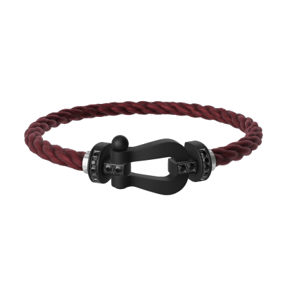 Force 10 bracelet Black titanium and black diamonds large model