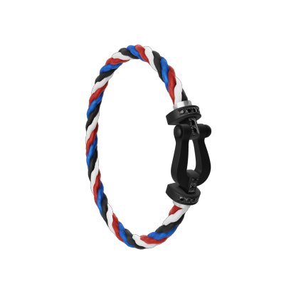 FORCE 10 BRACELET BLACK TITANIUM AND BLACK DIAMONDS LARGE MODEL
