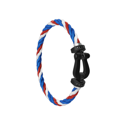 FORCE 10 BRACELET BLACK TITANIUM AND BLACK DIAMONDS LARGE MODEL