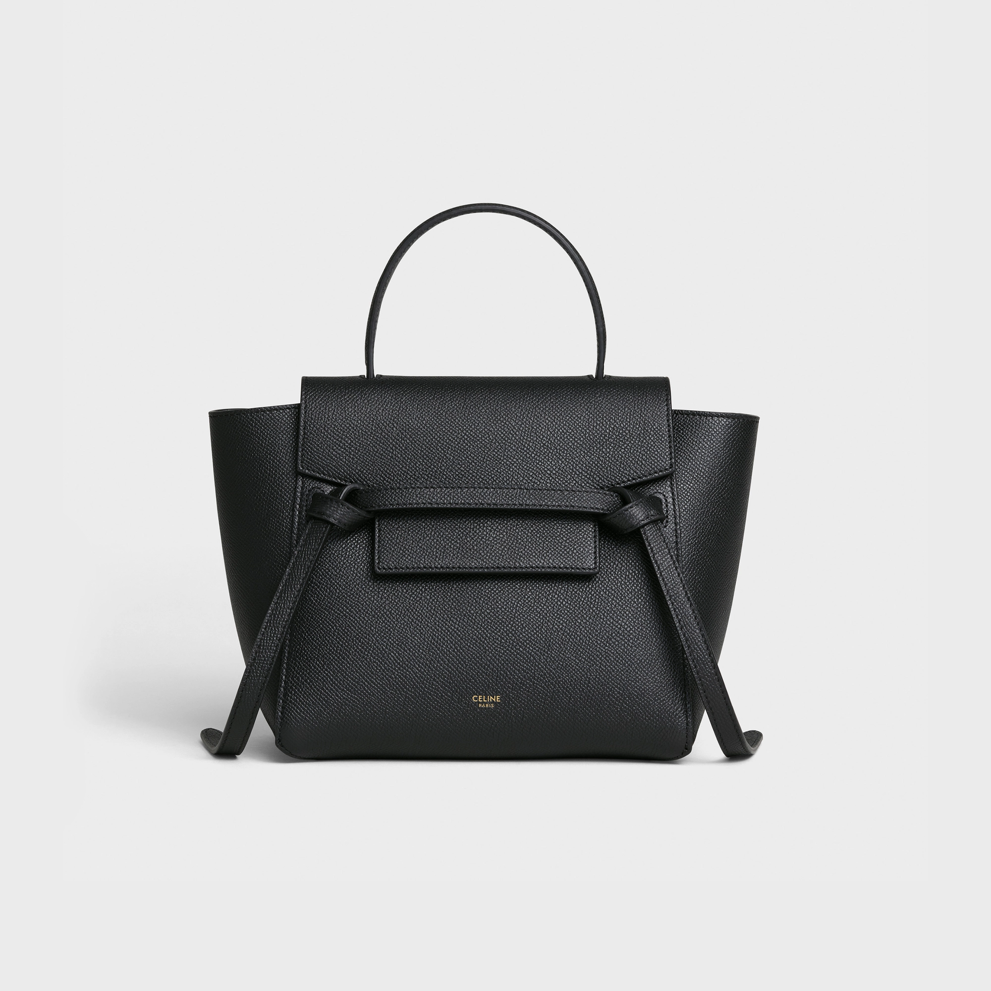 Nano Belt bag in grained calfskin