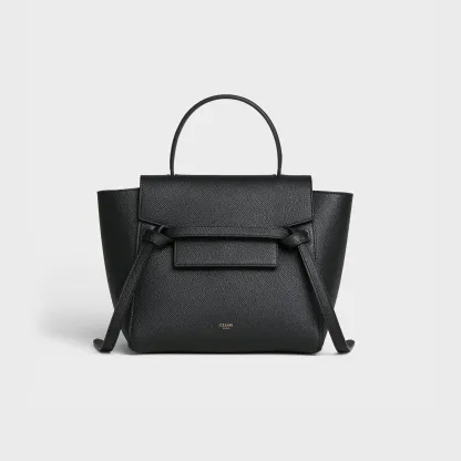 Nano Belt bag in grained calfskin