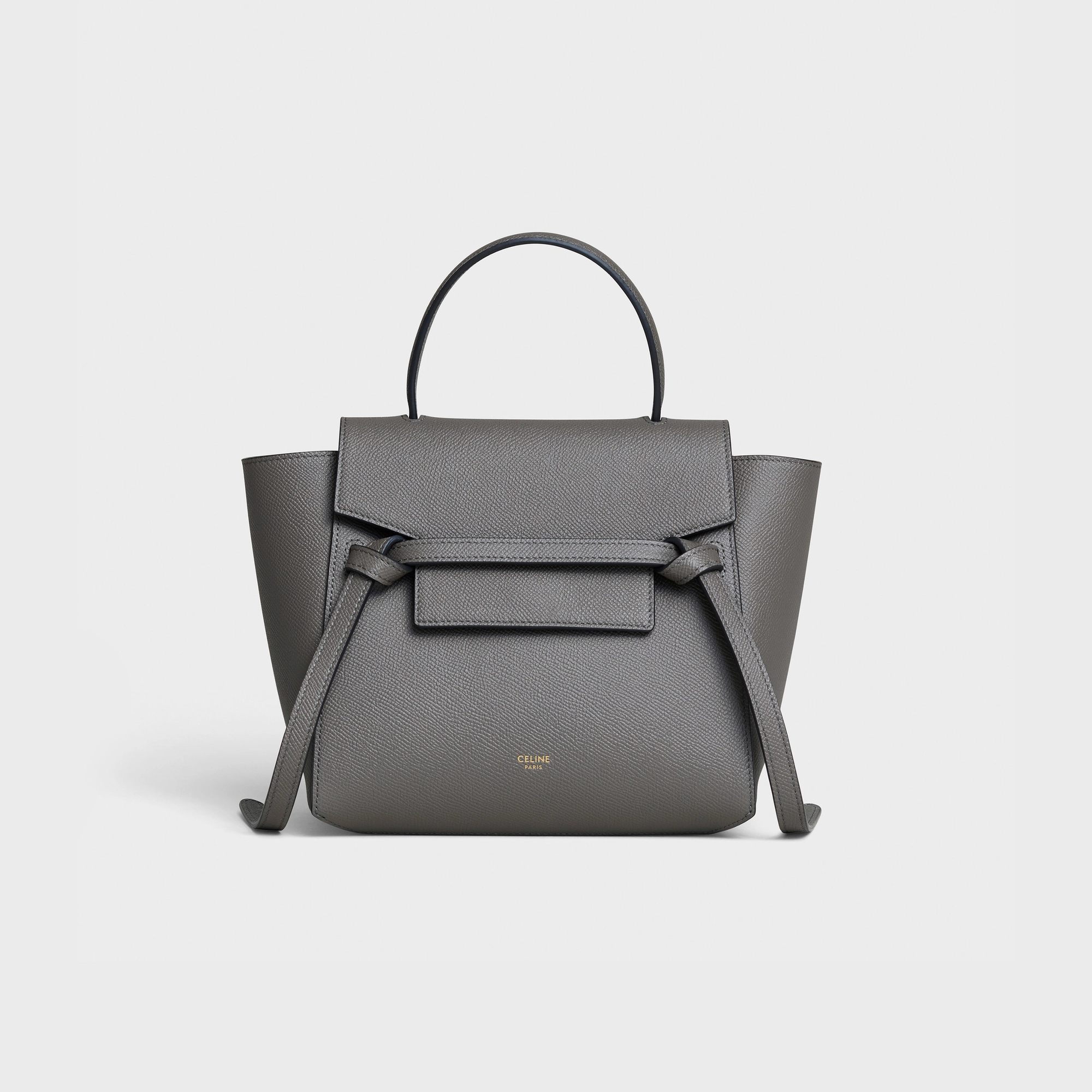 Nano Belt bag in grained calfskin