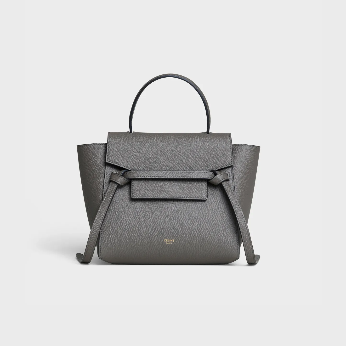 Nano Belt bag in grained calfskin