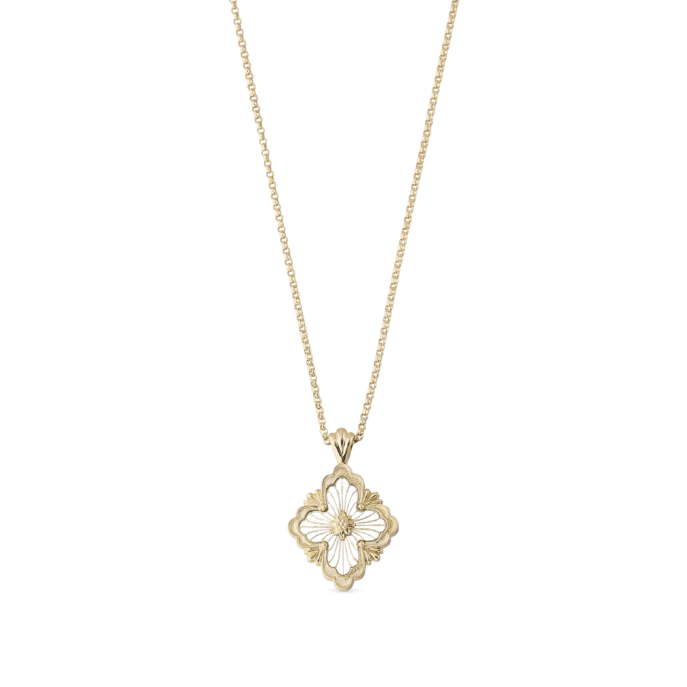 OPERA TULLE YELLOW GOLD PENDANT WITH RADIAL TULLE