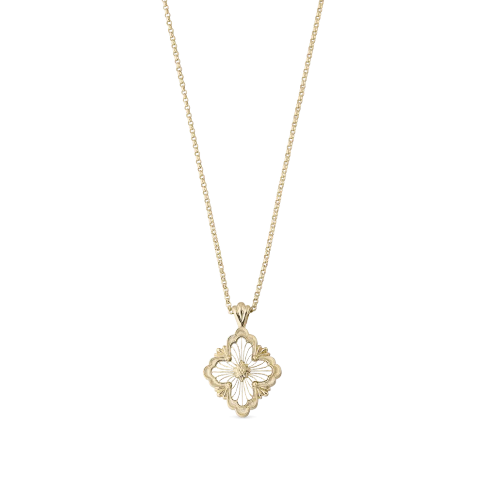 OPERA TULLE YELLOW GOLD PENDANT WITH RADIAL TULLE