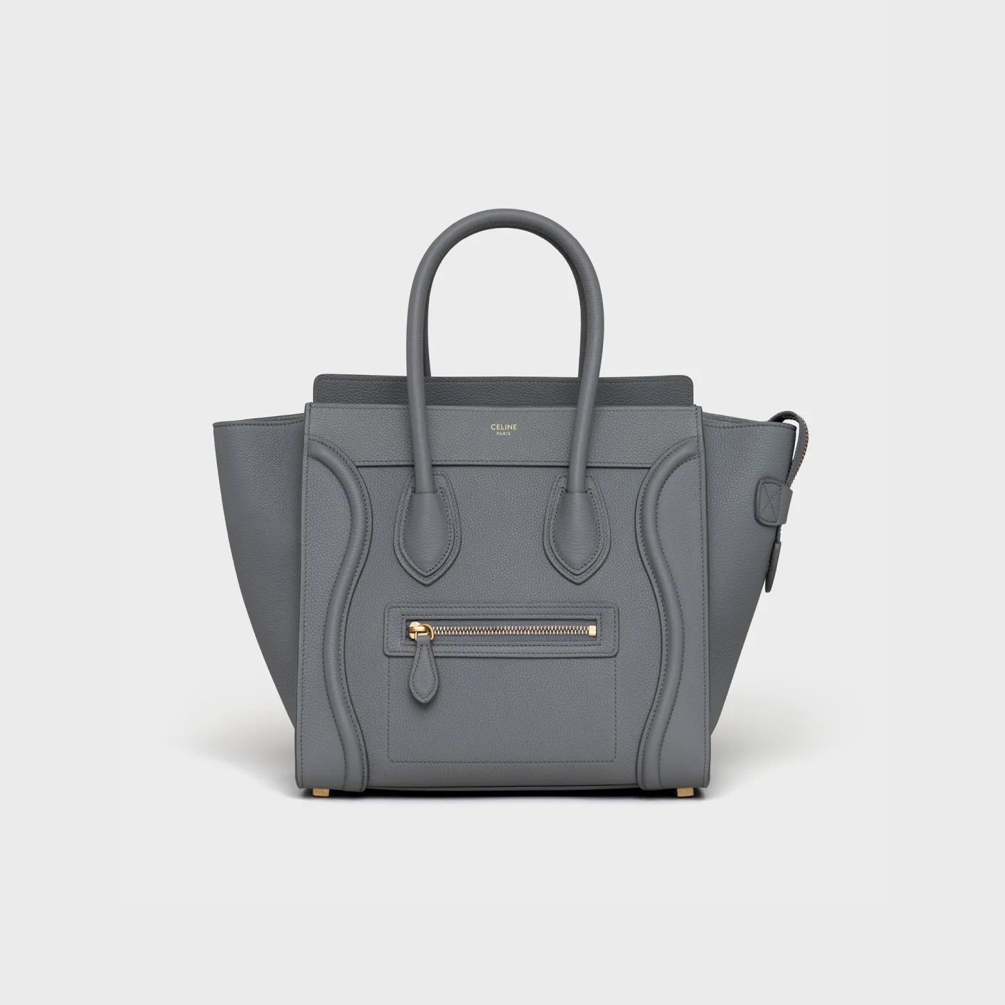 Micro Luggage handbag in baby drummed calfskin